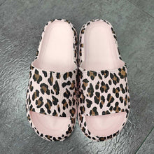 Load image into Gallery viewer, Adult and Kid Leopard Thick Sole Slippers
