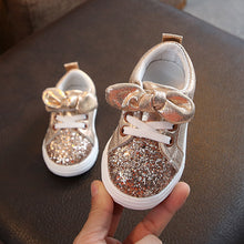 Load image into Gallery viewer, Children&#39;s Bow Sequined Casual Shoes
