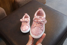 Load image into Gallery viewer, Children&#39;s Bow Sequined Casual Shoes
