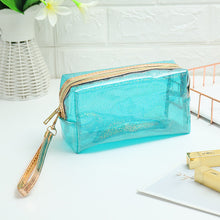 Load image into Gallery viewer, Solid Color PVC Square Makeup Bag
