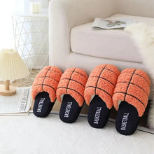 Load image into Gallery viewer, Sports Themed Fuzzy Slippers
