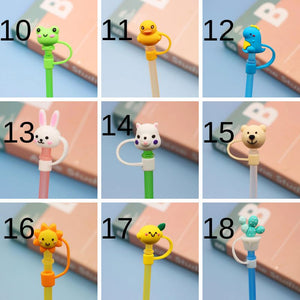 Cartoon Silicone Straw Cover(moq:3)