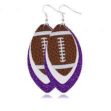 Load image into Gallery viewer, Layered Rugby Drop Earrings
