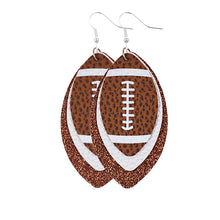 Load image into Gallery viewer, Layered Rugby Drop Earrings
