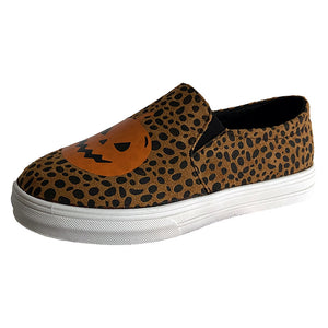 Halloween Explosion Pumpkin Monster Canvas Shoes