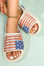 Load image into Gallery viewer, American Flag Thick Sole Slippers
