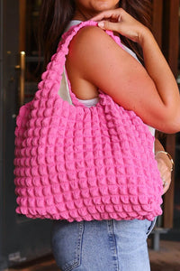 Puffy Texture Casual Shopping Bag