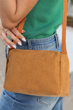 Load image into Gallery viewer, Wide Belt Square Corduroy Shoulder Bag
