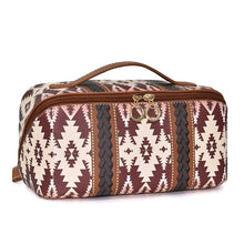 Load image into Gallery viewer, Aztec Print Cosmetic Case
