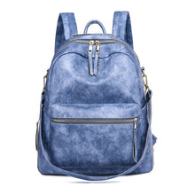 Load image into Gallery viewer, Convertible Vintage Leather Large Backpack

