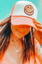 Load image into Gallery viewer, Smiley Face Trucker Hat
