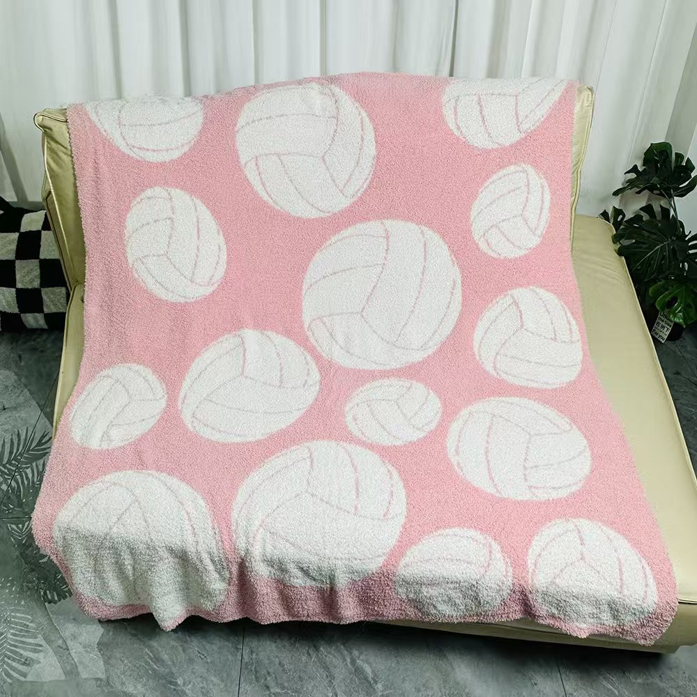 Half-Fleece Ball Blanket