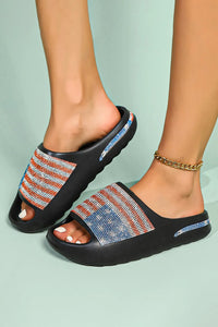 American Flag Thick Sole Slippers