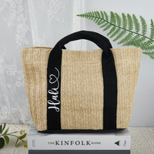 Load image into Gallery viewer, Personalized Beach Straw Bags
