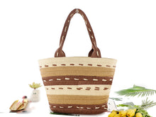 Load image into Gallery viewer, Multicolor Straw Woven Beach Bag
