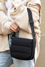 Load image into Gallery viewer, Solid Minimalist Foldover Puffer Crossbody Bag
