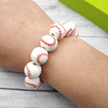 Load image into Gallery viewer, Soccer Volleyball Wooden Bead Bracelet|3pcs
