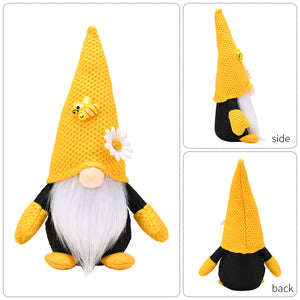 Cute Bee and Flower Decor Faceless Gnome