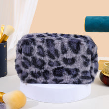 Load image into Gallery viewer, Leopard Print Zipper Plush Cosmetic Bag
