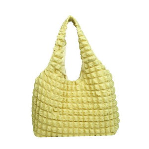 Puffy Texture Casual Shopping Bag