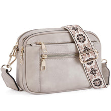 Load image into Gallery viewer, Colorblock Multi-Function Zipper Crossbody Bag
