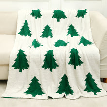 Load image into Gallery viewer, Half Fleece Christmas Blanket
