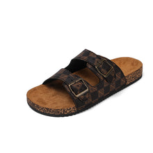 Load image into Gallery viewer, Cork Sole Outer Wear Beach Slippers
