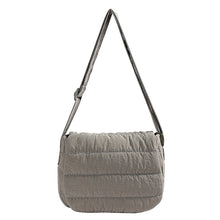 Load image into Gallery viewer, Solid Minimalist Foldover Puffer Crossbody Bag
