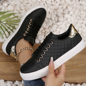 Simple Solid Color Casual Sneakers