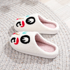 Valentine Theme LOVE Graphic Fuzzy Slipper