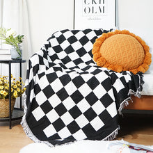 Load image into Gallery viewer, Checkerboard Sofa Throw Blanket
