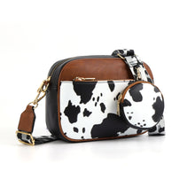 Load image into Gallery viewer, Cow Print Crossbody Bag
