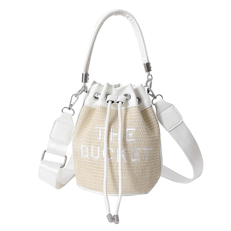 Straw Bucket Bag