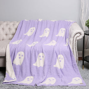 Half Fleece Ghost Blanket