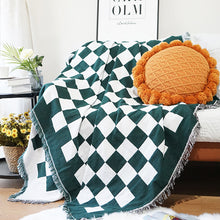 Load image into Gallery viewer, Checkerboard Sofa Throw Blanket
