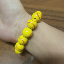 Load image into Gallery viewer, Soccer Volleyball Wooden Bead Bracelet|3pcs
