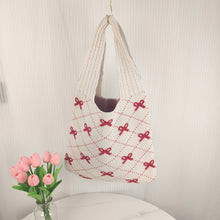 Load image into Gallery viewer, Knitted Bag Bow Bag
