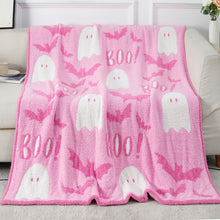 Load image into Gallery viewer, Half Fleece Ghost Blanket
