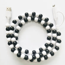 Load image into Gallery viewer, Beaded Data Cable 2 in 1 type-c to ip15
