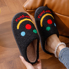 Load image into Gallery viewer, Smile Printed Sherpa Home Slippers
