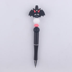 Halloween Pumpkin Spider Silicone Beaded Pen(MOQ:3)