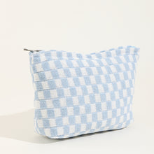 Load image into Gallery viewer, Checkered Print Cosmetic Bag
