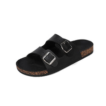 Load image into Gallery viewer, Cork Sole Outer Wear Beach Slippers
