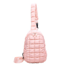 Load image into Gallery viewer, Four Leaf Clover Zipper Quilted Puffer Crossbody Bag
