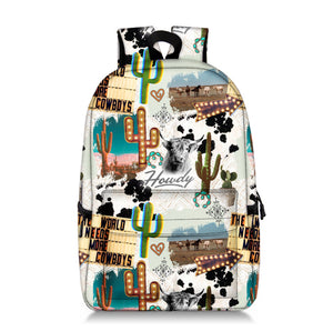 Printed Backpack