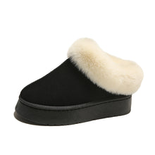 Load image into Gallery viewer, Plush Suede Trim Thick Sole Flat Snow Boots
