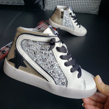 Load image into Gallery viewer, Children&#39;s Sequin Star High Top Sneakers
