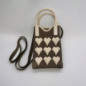 Knitted Small Square Bag Crossbody Bag