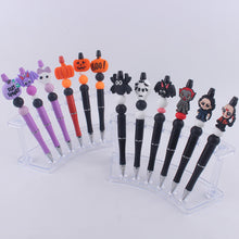 Load image into Gallery viewer, Halloween Pumpkin Spider Silicone Beaded Pen(MOQ:3)
