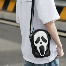 Load image into Gallery viewer, Wacky Ghost Skull Crossbody Bag
